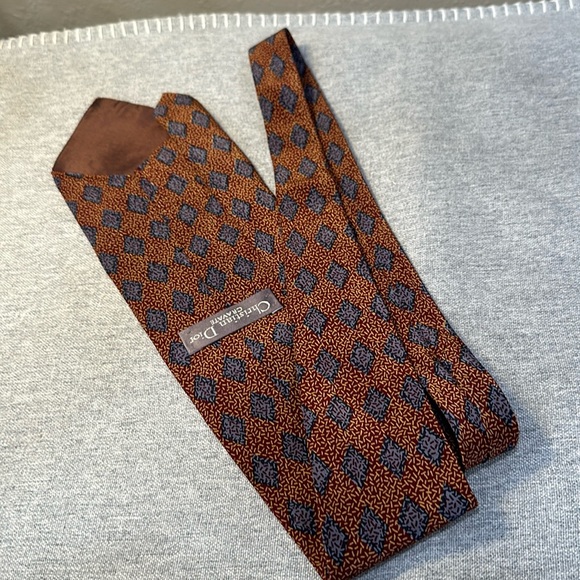 Christian Dior Cravate Tie 100% Imported Silk In Great Condition - Picture 3 of 11